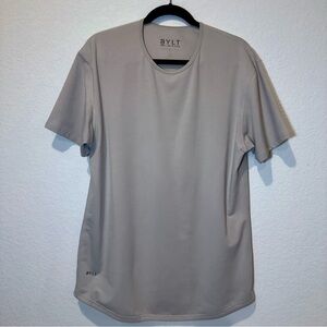 BYLT Premium Basics Drop-Cut LUX Signature Short Sleeve T-shirt Size L